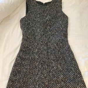 Theory Grey Wool Blend Dress